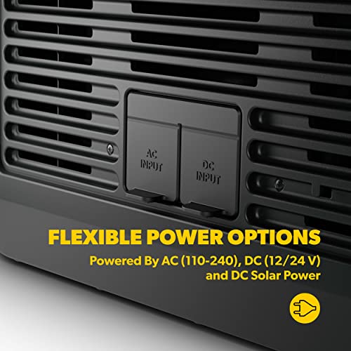 DOMETIC CFX3 55-Liter Portable Refrigerator and Freezer with ICE MAKER, Powered by AC/DC or Solar