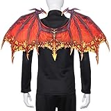 MMSS Party Carnival Halloween Props Dragon Wing (Red)