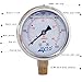 JIVTO Pressure Gauge,Glycerin Liquid Filled,2