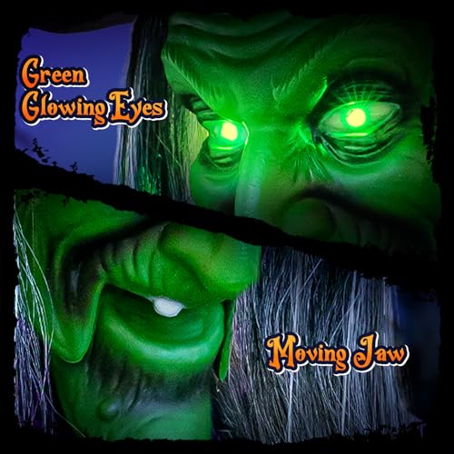Zesua 12 Ft Animated Hovering Witch Animatronics Prop ZS010 の商品画像 2