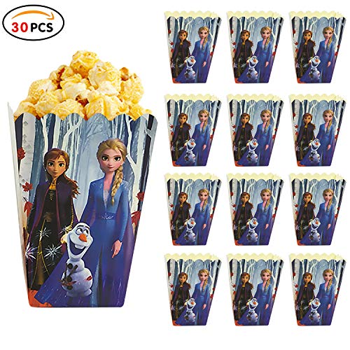 Qemsele Popcorn Bags Popcorn Boxes, 30 Pack Cartoon Papier Snoepcontainers Popcorn Cups Feestzak Traktdozen voor… - Afbeelding 4