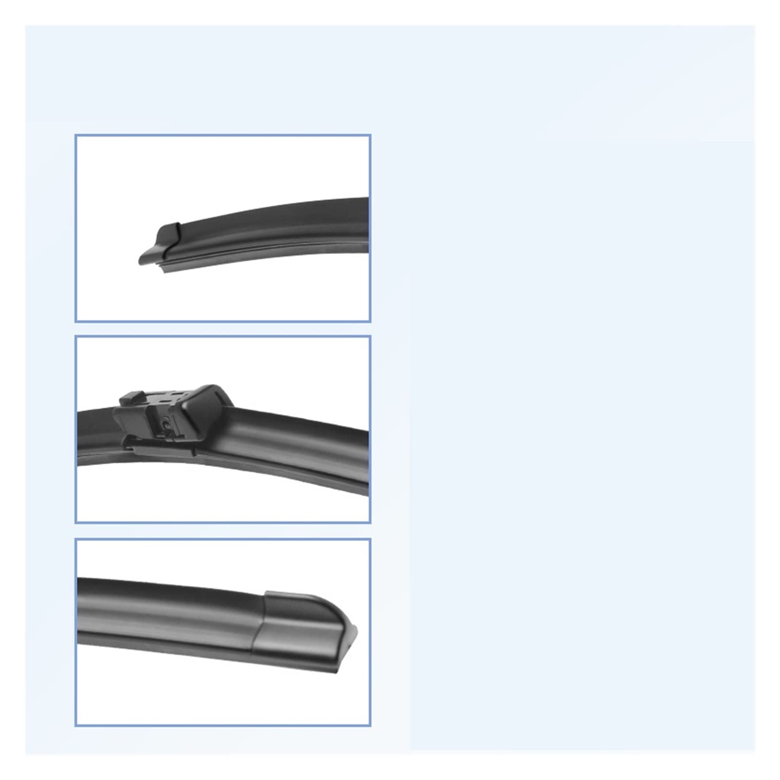 Para botón de tránsito/brazo gancho 2006 2009 2010 2011 2012 2013 2014 2015 2016 2017 2018 limpiaparabrisas coche Escobilla Limpiaparabrisas Automóvil(B)