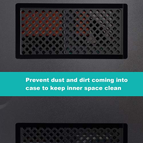 Cm Computer Case Fan Dust Filter Pc Mesh Filter Cover Grills With Magnetic Frame, Black Color (240 X 120 Mm (2 Pcs)) #TOP5