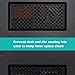 CM Computer Case Fan Dust Filter PC Mesh Filter Cover Grills with Magnetic Frame, Black Color (240 x 120 mm (2 Pcs))