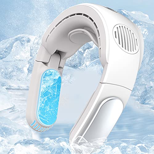 Losyxiqi Portable Air Conditioning Neck Fan, Neck Air Conditioning, Cooling Personal Fan, Cold Use/Foldable 5000mAh Battery-Powered, USB Fast Charging Wearable Fan, 3-Speed Adjustment Function Losyxiqi Portable Air Conditioning Neck Fan, Neck Air Conditioning, Cooling Personal Fan, Cold Use/Foldable 5000mAh Battery-Powered, USB Fast Charging Wearable Fan, 3-Speed Adjustment Function