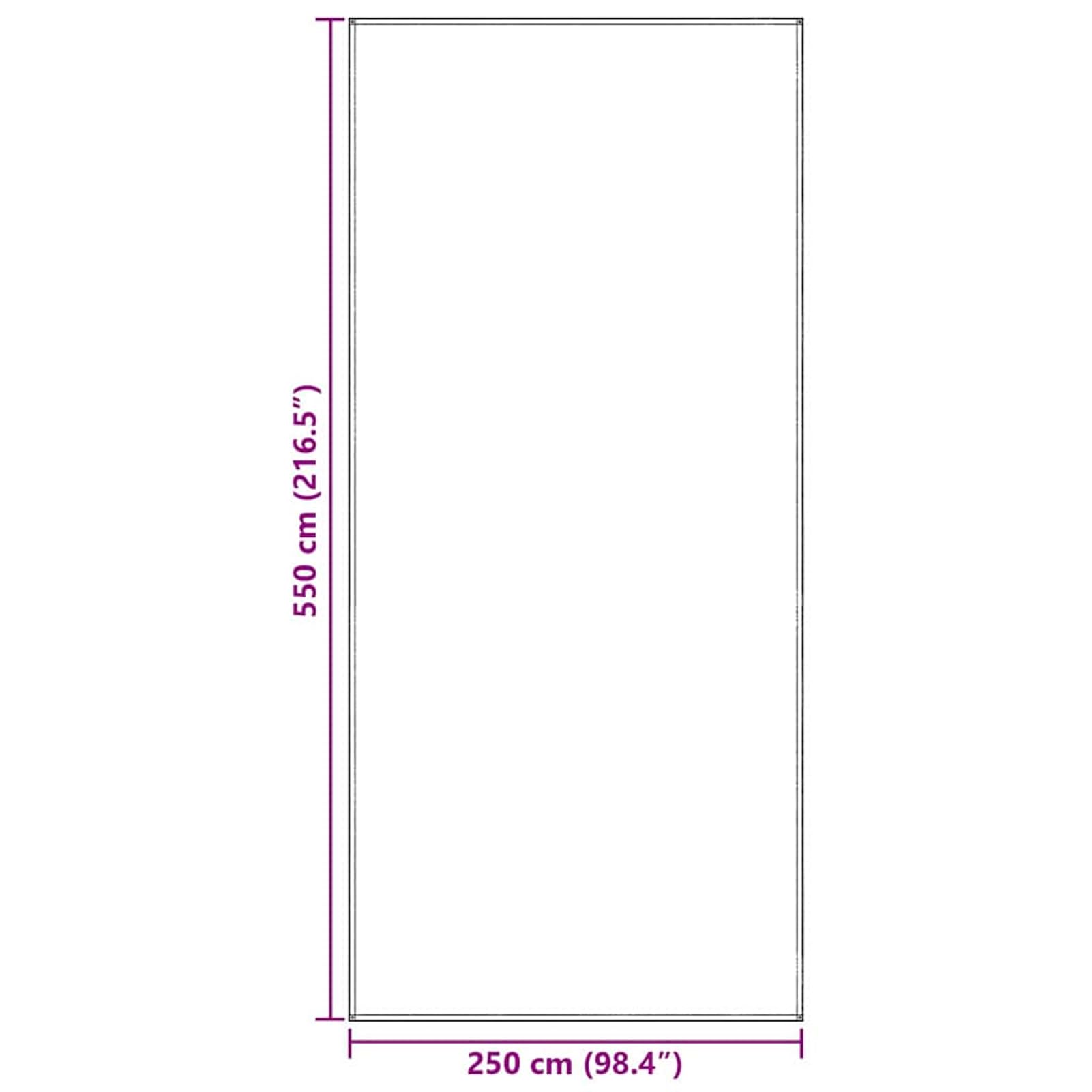 Gecheer Zeltzubehör Hellgrau Polyester 250 x 550 cm Leichtgewicht Outdoor Zeltdeckel Vorzeltteppich Picknickdecke Camping Teppich