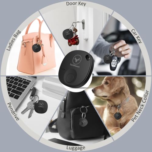 Image of AeroTag Android Find My Tracker Anti-Theft Alert Airtag Black