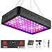 WAKYME 600W LED Crece La Luz de Planta, Luz de Planta de Doble Interruptor de Espectro Completo Ajustable con Termómetro Monitor y Humedad para Plantas de Interior Vegetales y Flores