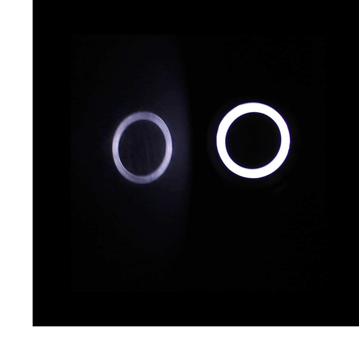 Aexit 24V 16mm Wall Switches Dia White LED Angle Eyes Momentory Metal Switches Pushbutton Switch