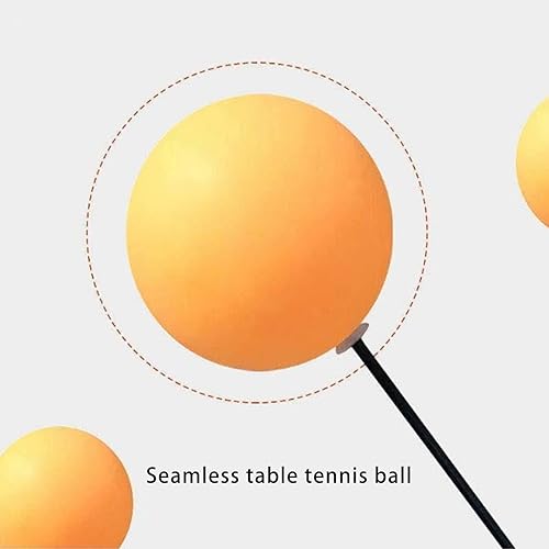 Miniatura 6 de HURRISE Juego de paletas de pelotas de tenis de mesa, juego de paletas de ping pong con pelotas, entrenador de tenis de mesa con eje elástico, base