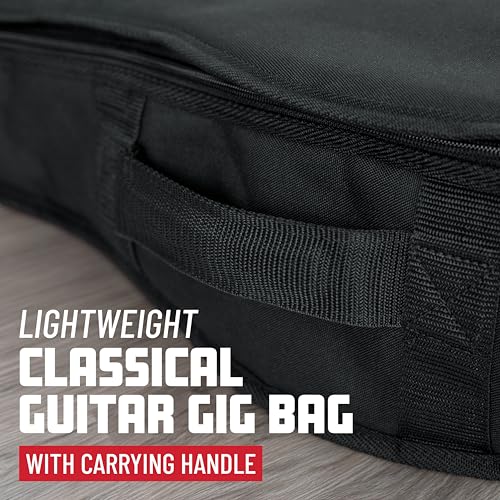image for Gator Cases Foam Padded Classical Acoustic Guitar Gig Bag, Fits Classi