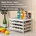 Upgrade Version - TQVAI Stackable 30 Jars 3-Tier Spice Rack Organizer with Pull Out Drawers and Labels - Fit for Countertop, Cabinet, Pantry - White