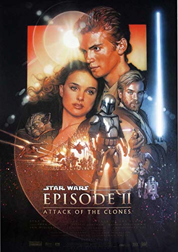 Poster Star Wars 2 Attack of The Clones Affiche cinéma Wall Art