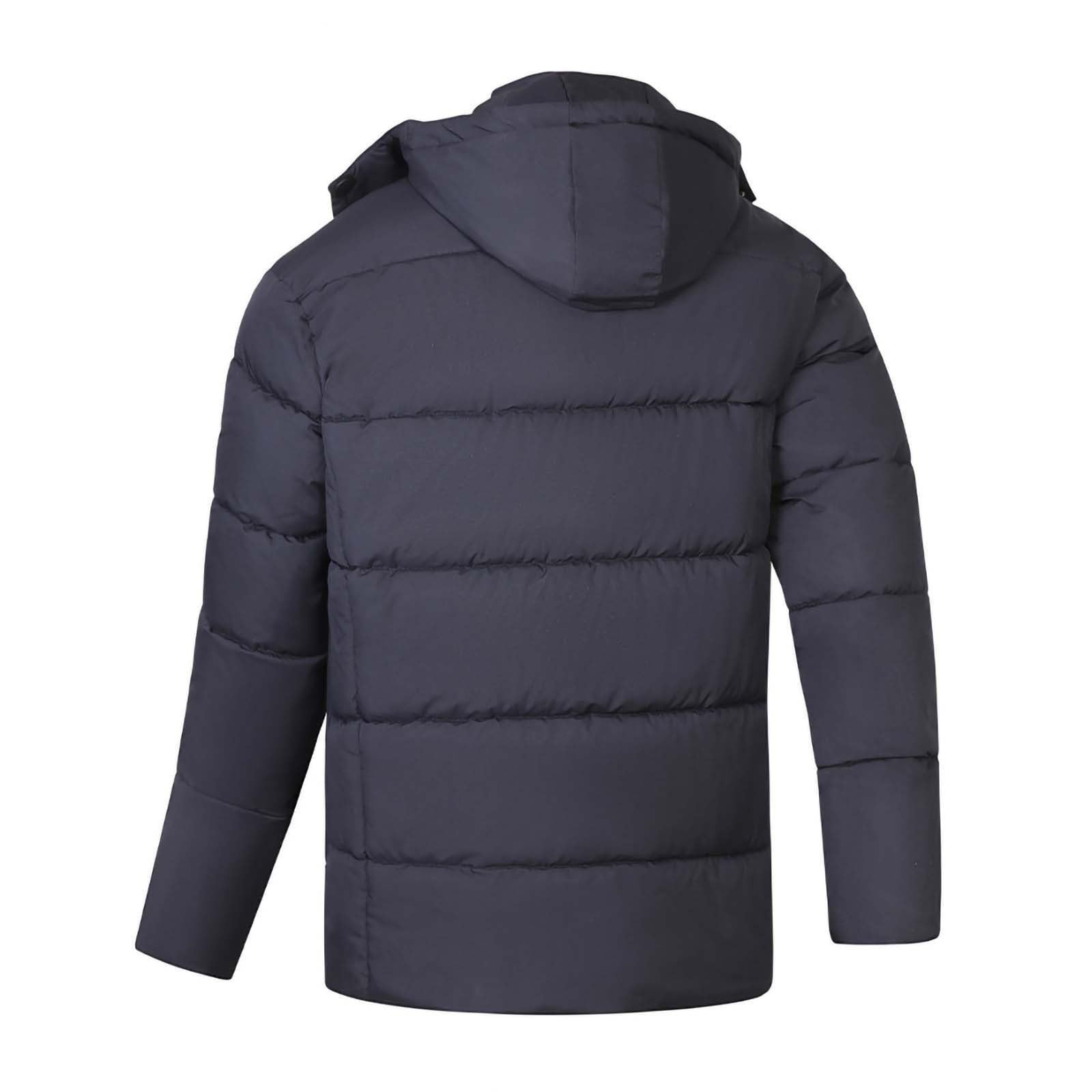 Winterjacke Herren Warme Outdoorjacke mit Kapuze Große Größen Daunenjacke