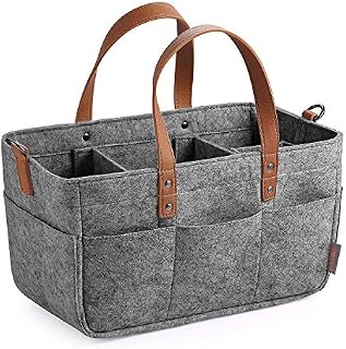GAGAKU Baby Diaper Caddy Organizer - Portable Nappies Organizer Nursery Storage Basket