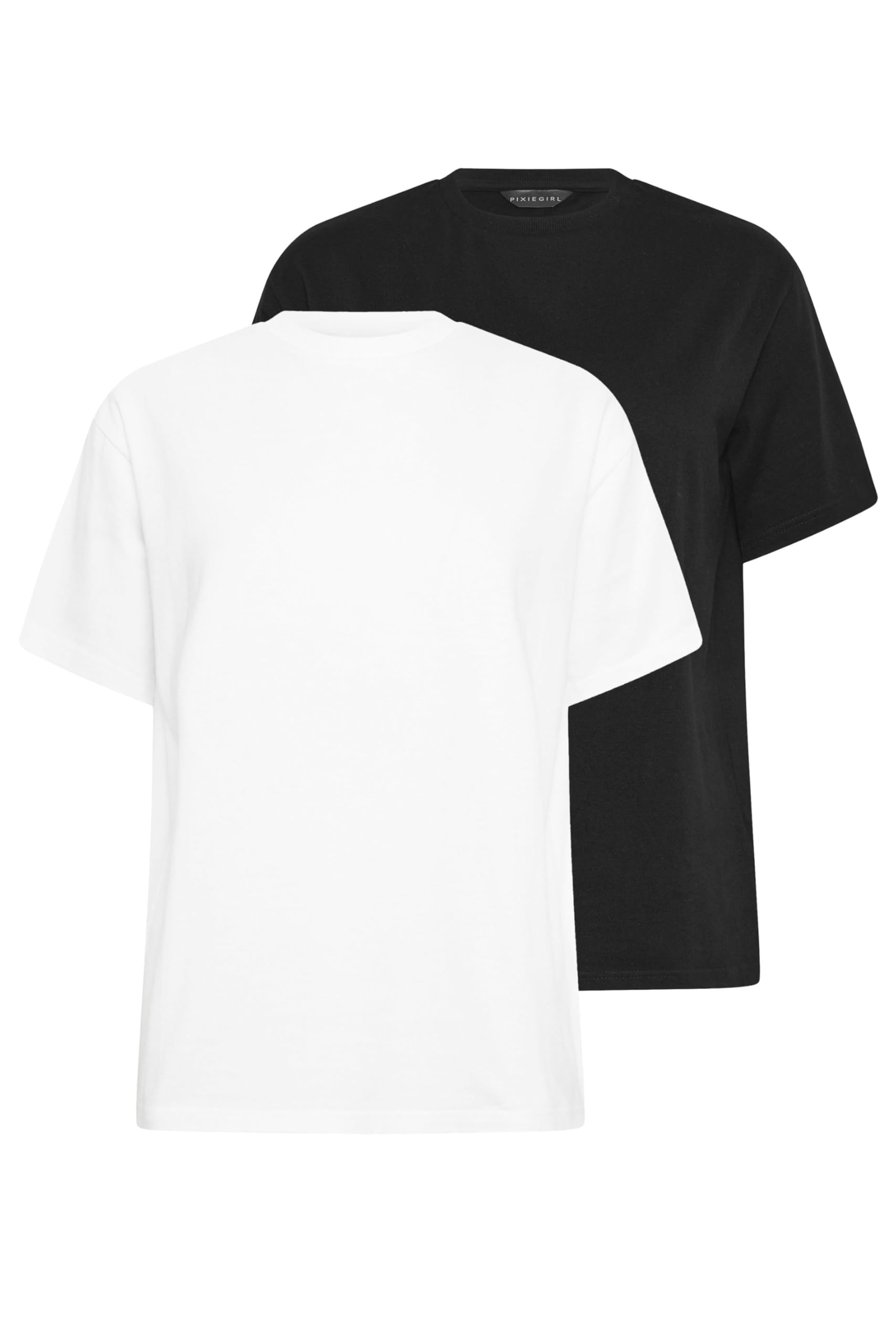 Pixiegirl Women's Multi Petite 2 Pack Oversized T-Shirts Size 14