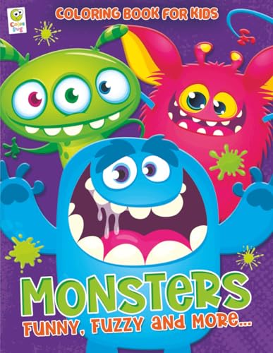 Monsters Funny, Fuzzy and more...: A Silly and Cute Monster Coloring Book for Kids Ages 4–8 (US Edition) Paperback-Large (Coloring Book for Kids 4-8) image 2