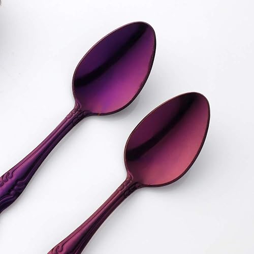 Miniatura 248 de Juego de 12 cucharas de café, mini cucharas de café, cucharas de espresso de acero inoxidable, cucharas pequeñas para postre, té, aperitivo, 4.6