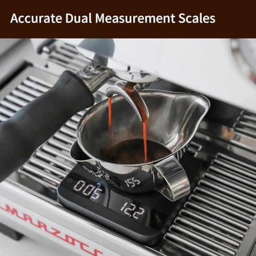 Vaso medidor espresso 300 ml acero inoxidable miniatura 3