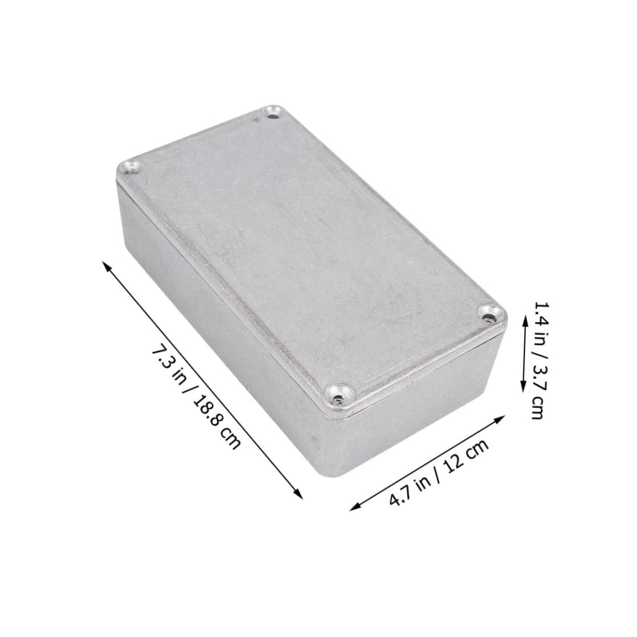 Totority Aluminum Enclosure 7.40 4.72 w x 1.46 h Guitar Effect Enclosure Diy Guitar Pedal Kit