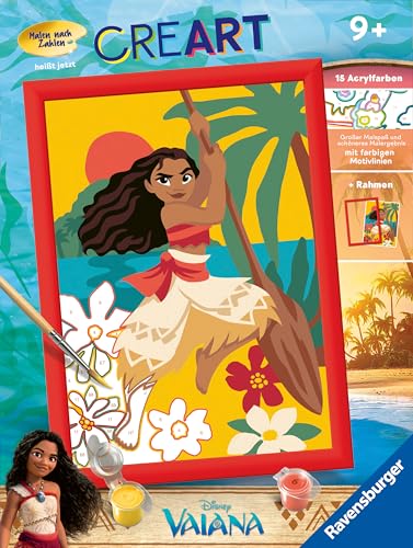 Ravensburger CreArt Disney Vaiana's Abenteuer - Malen nach Zahlen ab 9