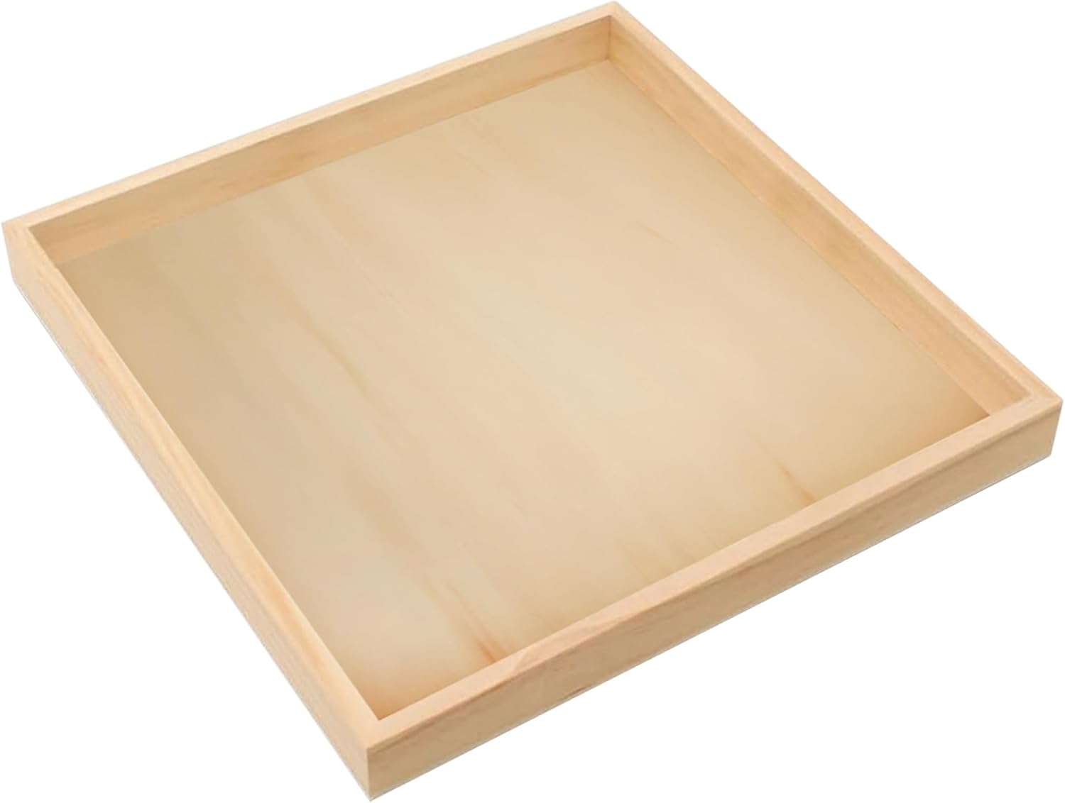 Wood Canvas Panel Cradled 12 x 12 inch, Pack of 6 Blank Framed Wood Signs for Painting, Shadow Box, & Tray Crafts, by Woodpeckers