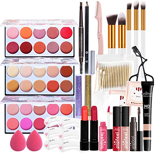 Makeup Kit for Women Full Kit, Multi-Purpose Makeup Kit All-in-One Makeup Gift Set Makeup Essential Starter Kit, Compact and Lightweight Design for Girls, Women