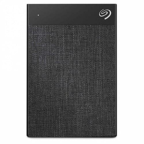 Image of Seagate Ultra Touch 1 TB External HDD USB-C USB 3.0, 6-Month Mylio Create & Dropbox Backup Plan and 3-Year Rescue Services - Black (STHH1000400)