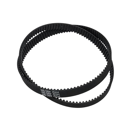 Miniatura 2 de BEMONOC 2 unidspaquete HTD 5M correas dentadas de goma de lazo cerrado 18.898 in longitud 96 dientes 0.591 in ancho industrial correa dentada