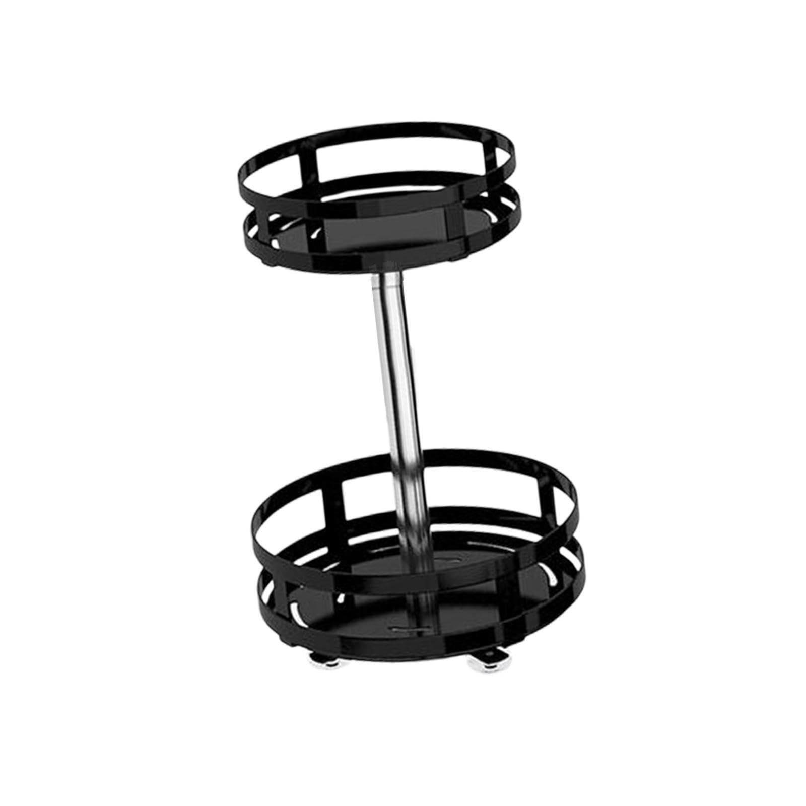 Pixzcsa Easy To Install 360 Degree Rotating Organizer Spice Rack 2 Tier Non Skid Turntable For Kitchen Convenient Kitchen 360 Degree Rotating Seasoning