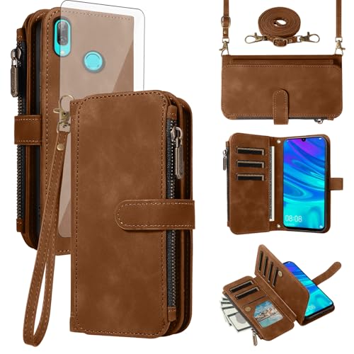 Coque Honor 10 Lite à fermeture éclair pour femmes actives style Hawaï