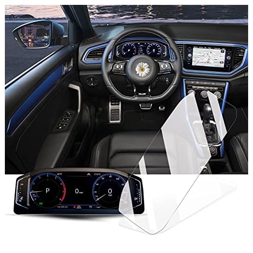 BIXUAN 10,25 tums instrumentskyddsfolie för T-Ro c Active Info Display 2017 2018 2019 2020 2021 displayskyddsfolie transparent 9H härdat glas skydd navigering GPS navigeringsfolie