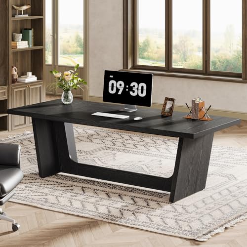 Tribesigns 70.87-Inch Executive Desk, Large Wood Desk for Home Office,