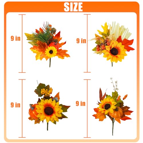 Uieke-4PACK-Fall-Fake-Potted-Plants-Small-Fake-Plants-Mini-Artificial-Faux-Plants-with-Wooden-Pots-for-Bathroom-Shelf-Harvest-Wedding-Thanksgiving-Table-Centerpiece-Home-Office-Desk-Plant-Decor