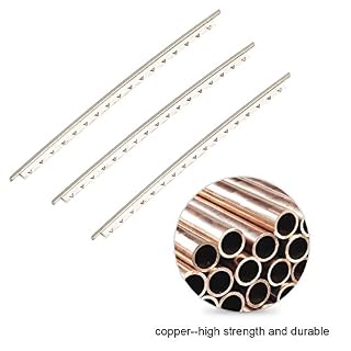 Dilwe Lot de 20 frettes de guitare en cuivre de 2 mm pour guitares folk - Les Beatles, Paul McCartney, John Lennon, RIngo Starr, George Harrison Dilwe Lot de 20 frettes de guitare en cuivre de 2 mm pour guitares folk – Image 5