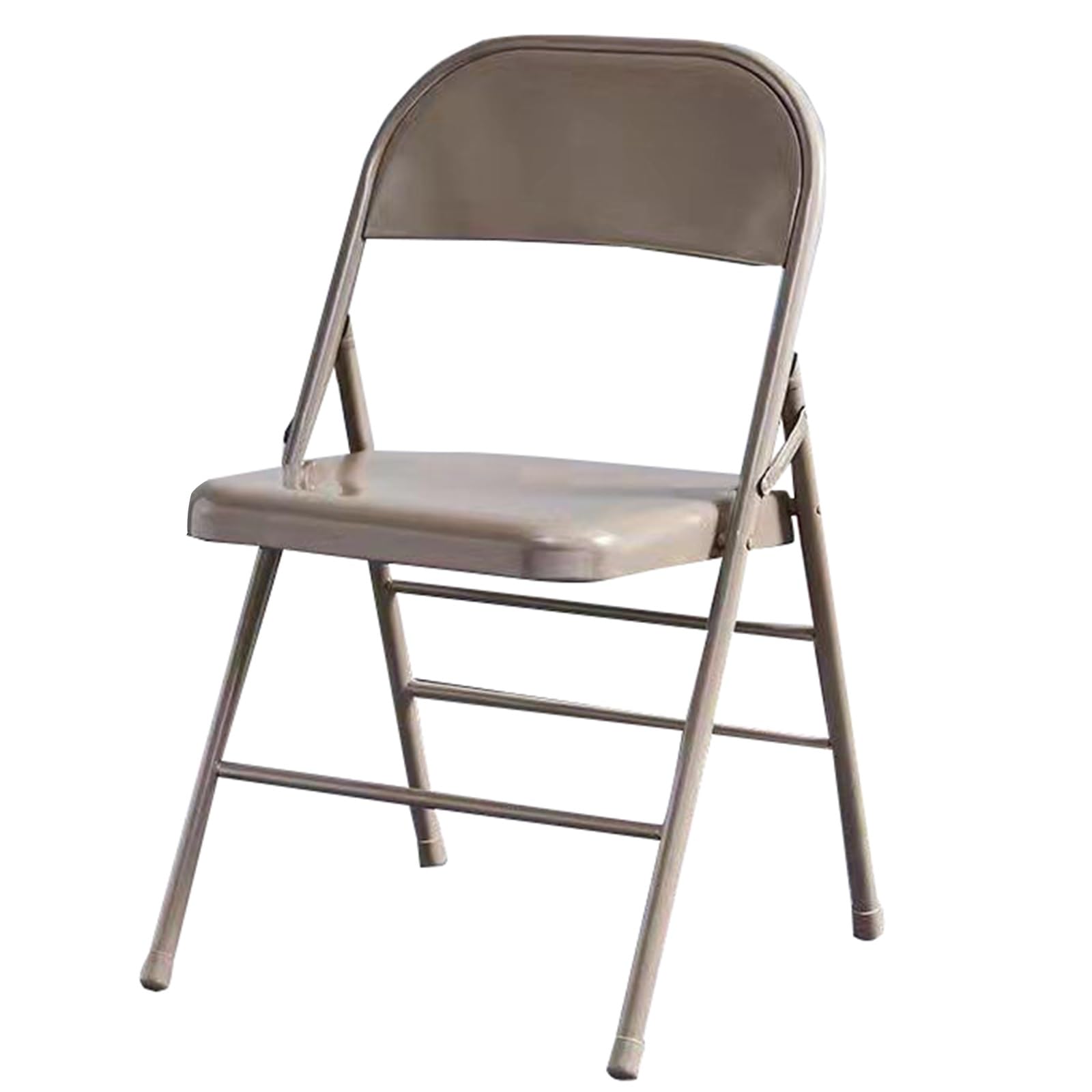Chaise de salle à manger pliante marron transparente et empilable