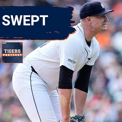 TIGERS POSTCAST: SWEPT! Detroit Tigers LOSE AGAIN To Cleveland Guardians, Lead Down To 3.5 Games Podcast Por arte de portada
