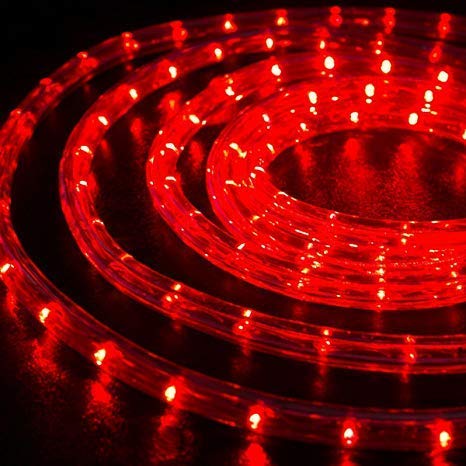 Image of Moonlight 3014 SMD LED Strip Rope Light, Waterproof Decorative led Light with Adapter. (Red)-2 Meter