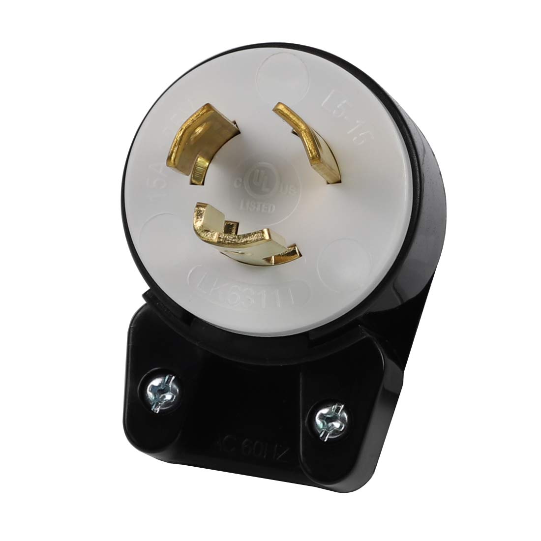 Right angled Nema L5-15P 15 Amp 125V 2 Pole 3 Wire Industrial