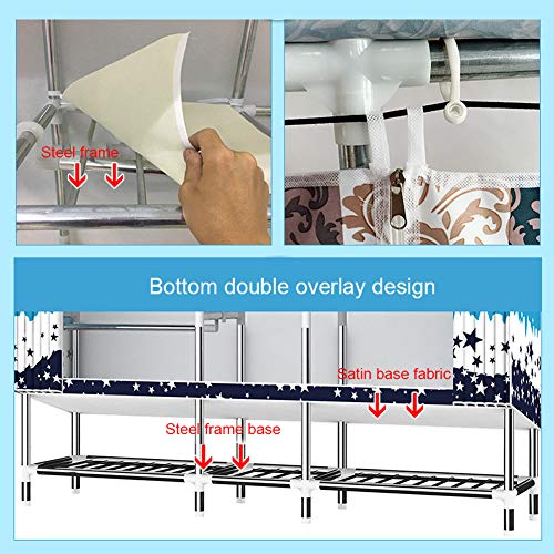 Support pour placard robuste en acier avec penderie grand format - 6