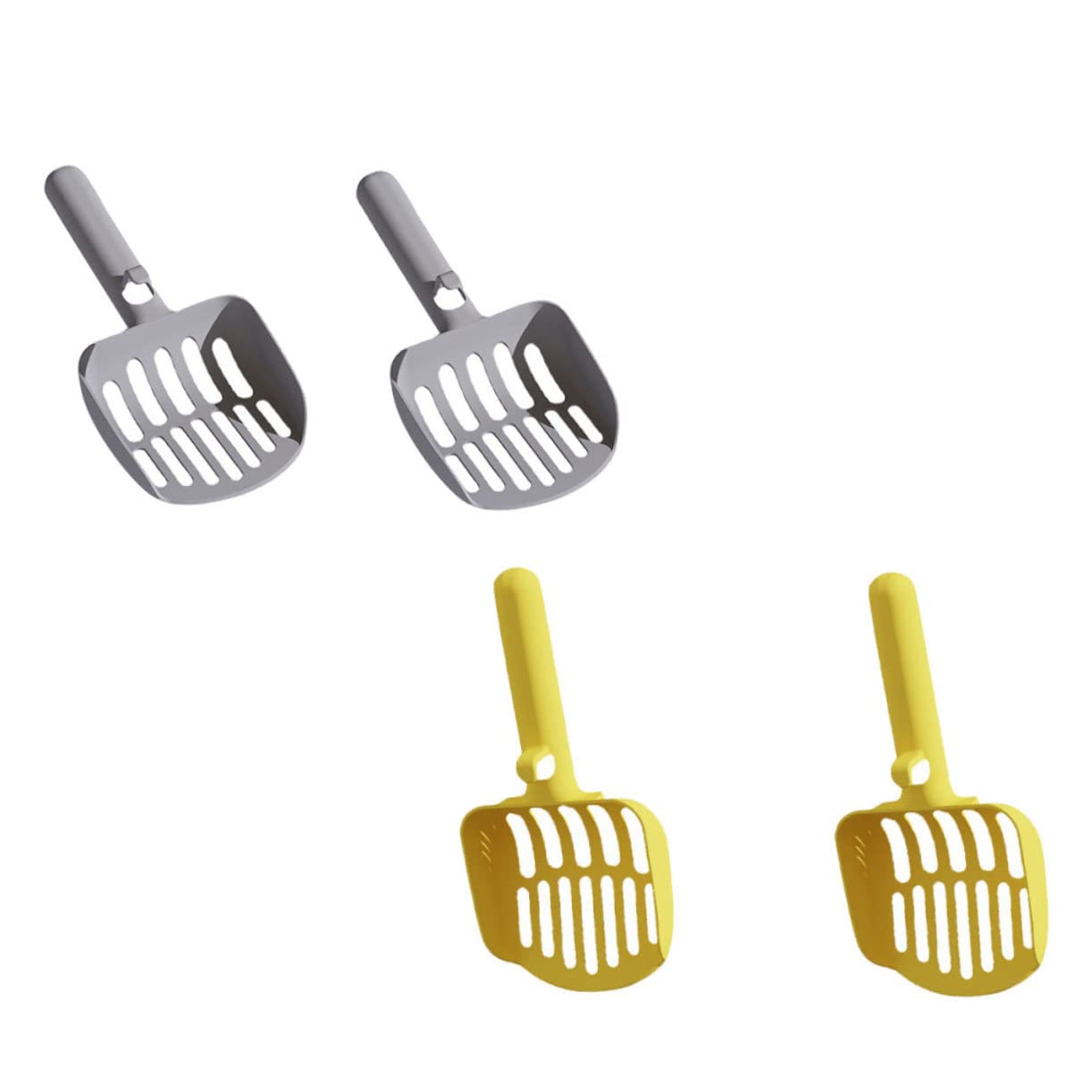 Pala para Arena de Gato, 4 Uds. Palas de Arena Antideslizantes, for Gatos Grande, portátil, Material Resistente for rascar