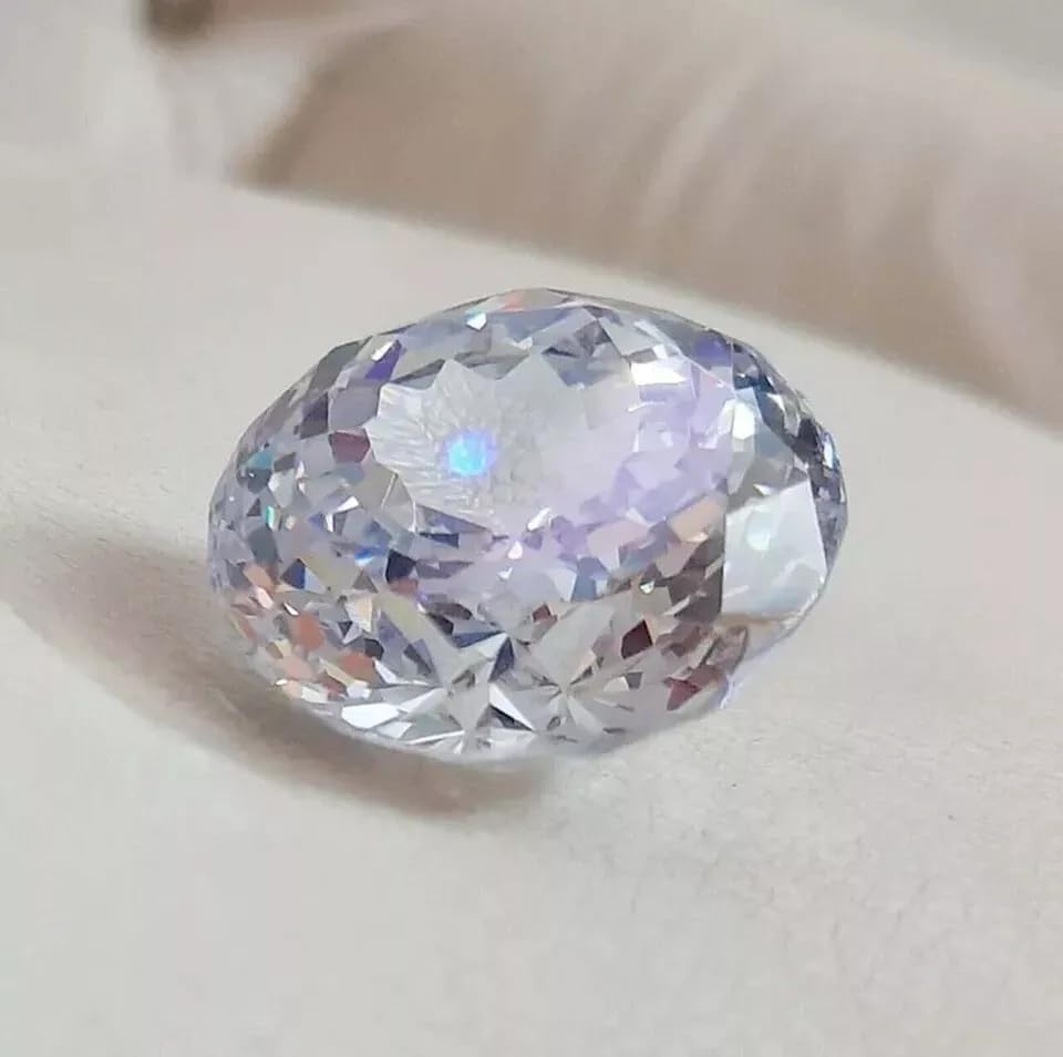 112.9 Ct Certified Natural Round Cut Cambodian White Zircon Loose Gemstone