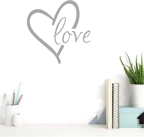 Vista 54 de BIBITIME Vinilo adhesivo de pared de 16.93 x 16.93 pulgadas, diseño de corazón amarillo para habitación de niños, bebés, bebés, bebés, bebés, bebés