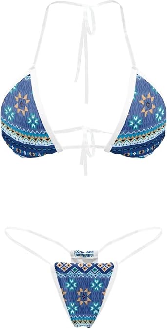 Brazilian Bikini Thong Bathing Suit for Women Transparent Straps Micro Thongs Sets 2 Piece Triangle Swimsuit