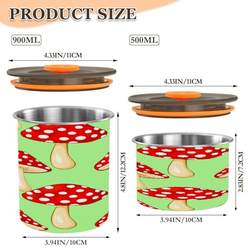 Envase hermético acero inox para café 500 ml miniatura 2