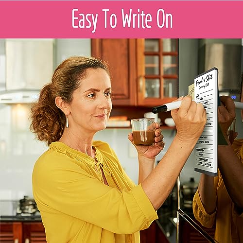 Hebayy 100 seitiger lustiger Einkaufslistenplaner und Notizblock mit magnetischer Rückseite als To-Do-Liste für Kühlschrank (englische Version, 7,6 x 20 cm)