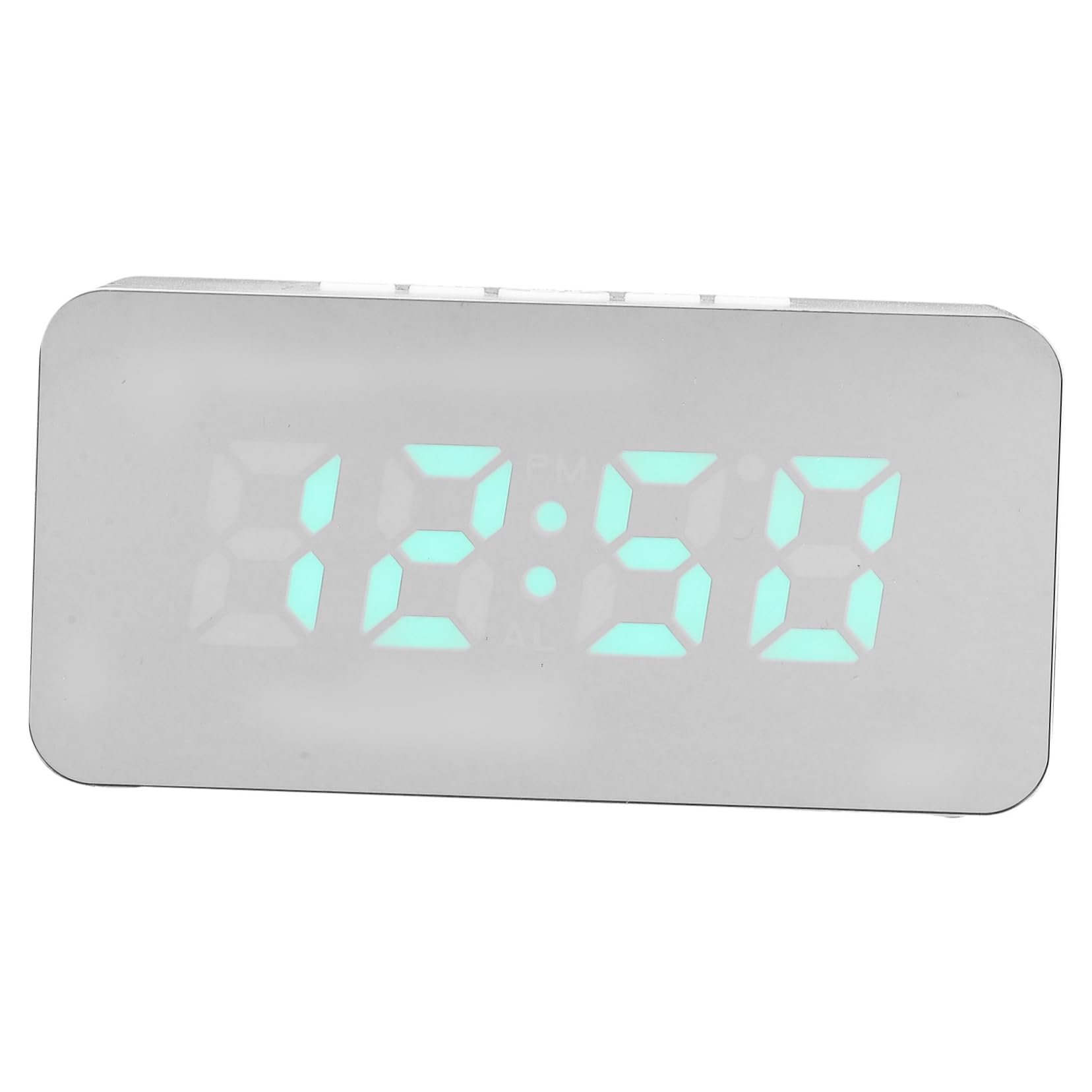 ABOOFAN LED Digitaluhr Wecker für Zuhause mit Großem Zahlenanzeige Weiß