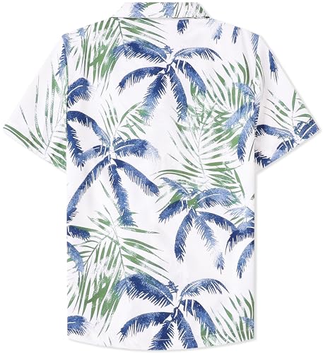 Image of Cromoncent Matching Hawaiian Outfits for Family, Dad and Son Matching Luau Beach Tropical Shirts Mommy Daughter Tropical Sets