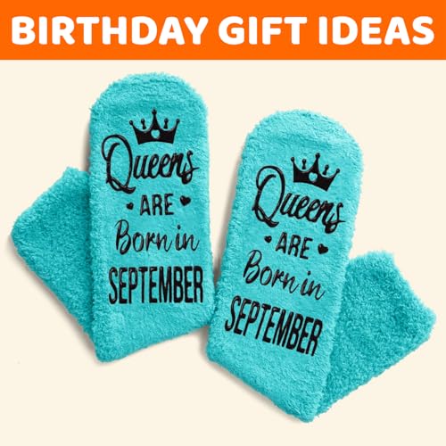 Image of HAPPYPOP Women Queen Birth Month Socks - Month Birthday Gifts, Socks for Her Female in Green