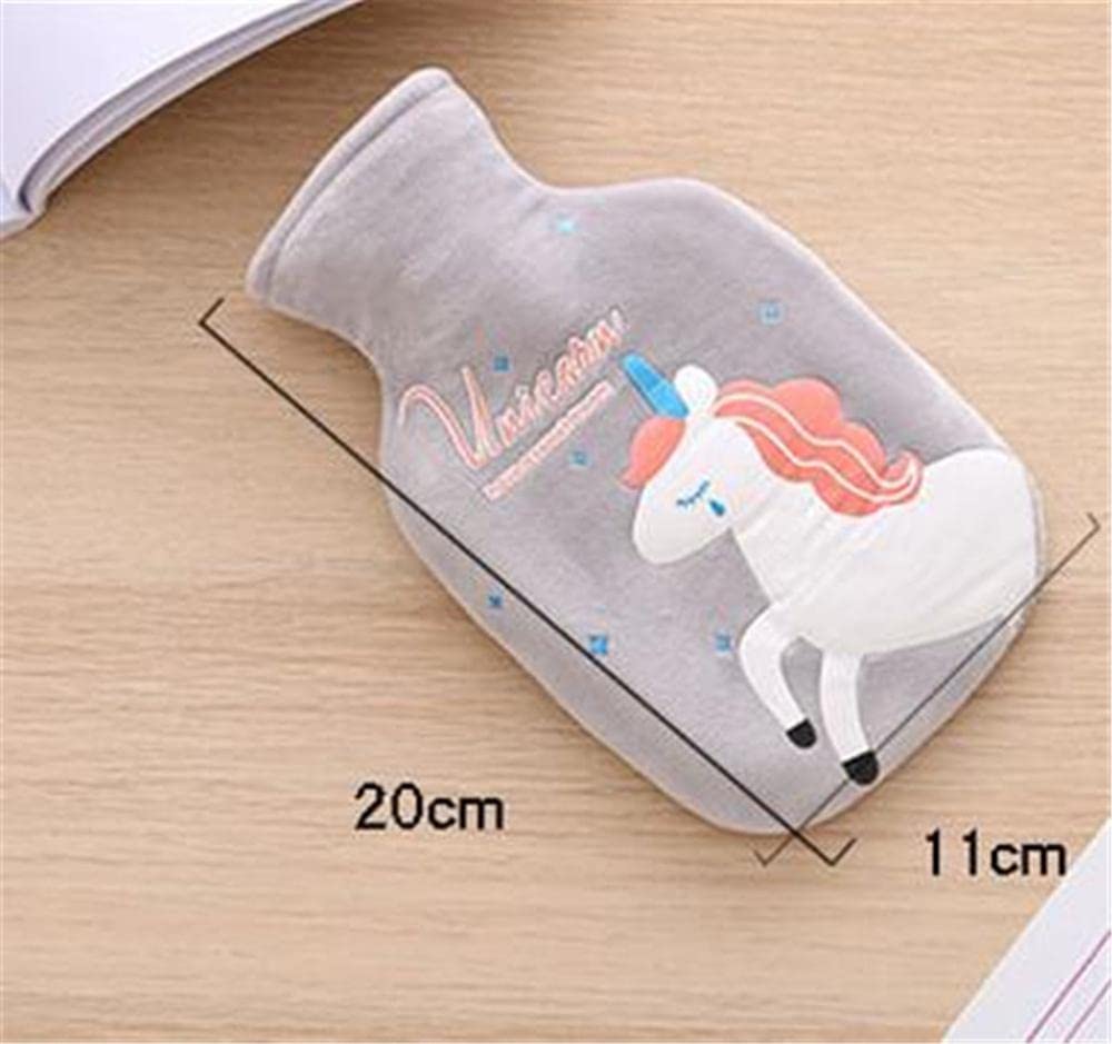 Borsa per acqua calda con copertura Animale Cartoon 350 ml Borsa per acqua calda in gomma per alleviare il dolore mani piedi più caldo regalo per donne ragazze - Mix - 4 pezzi